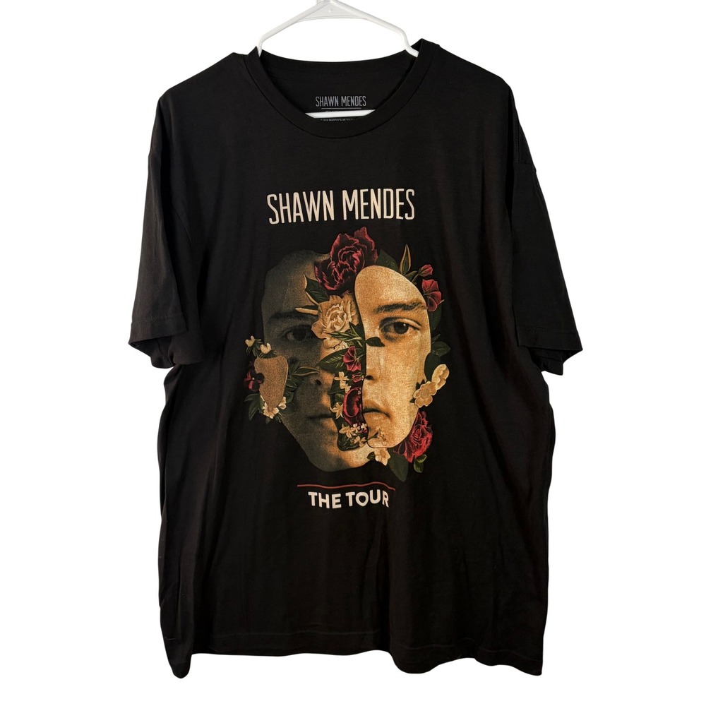 Shawn Mendes The Tour 2019 Concert Graphic T-Shirt Black XL World Tour Dates